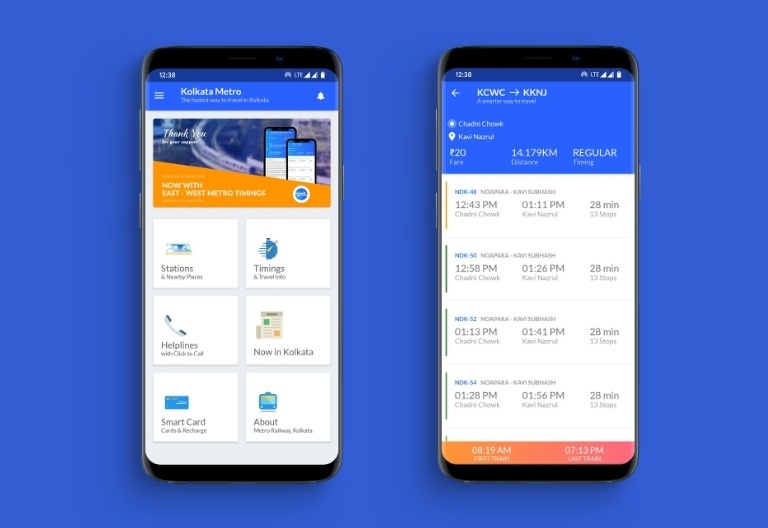 Kolkata Metro Android Mobile Application