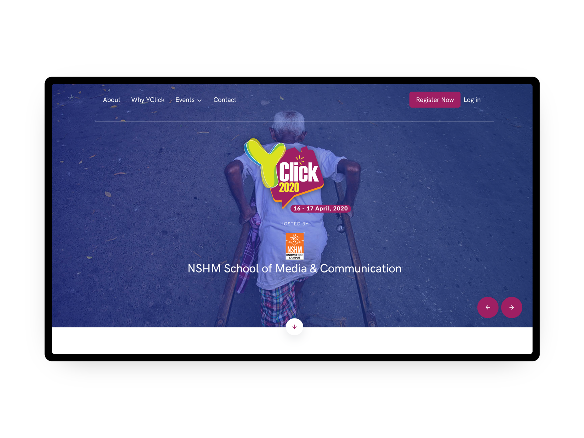 YClick Photography Event Website